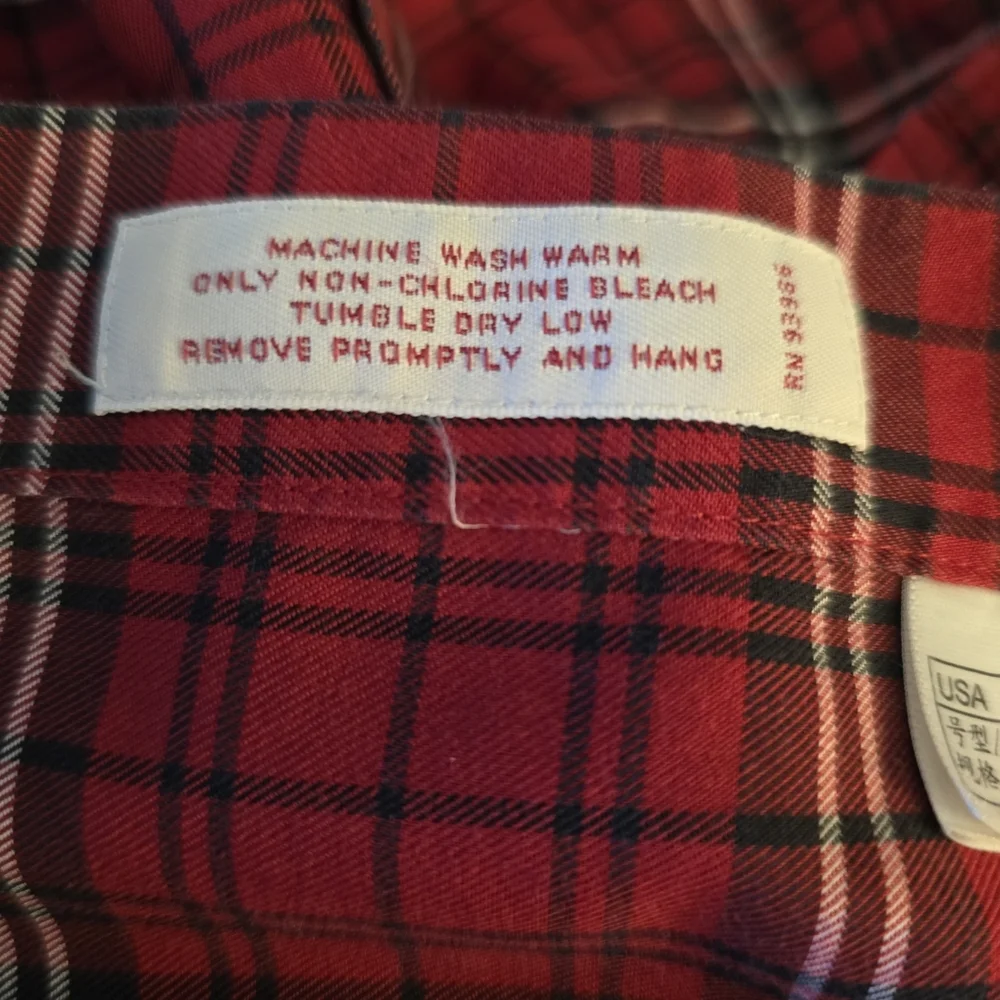 Brooks Brothers Red Plaid Dress Shirt Medium